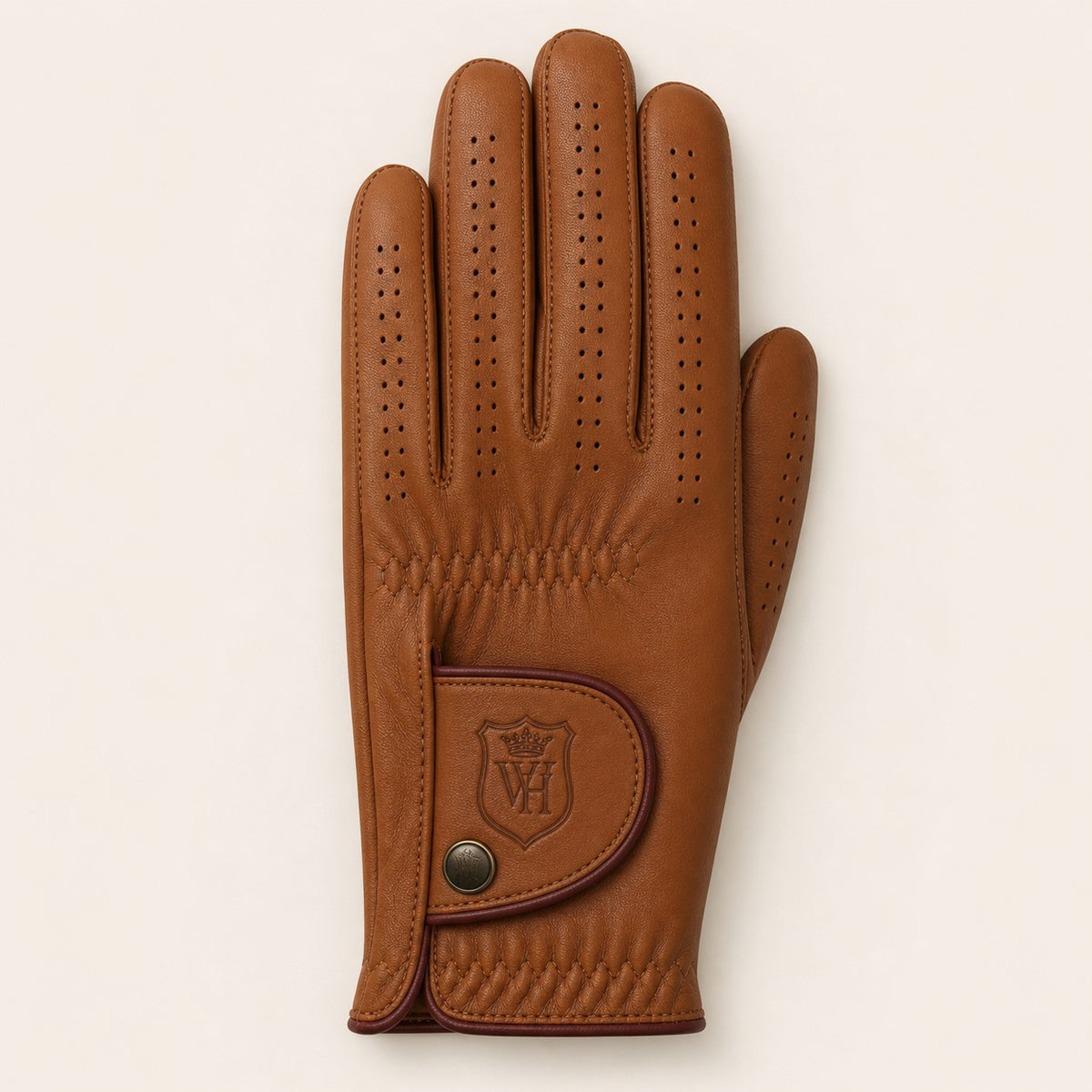 The Golf Glove, back, cognac brown
